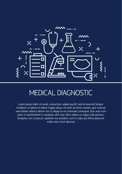 Medical center flyer or brochure template. — Stock Vector