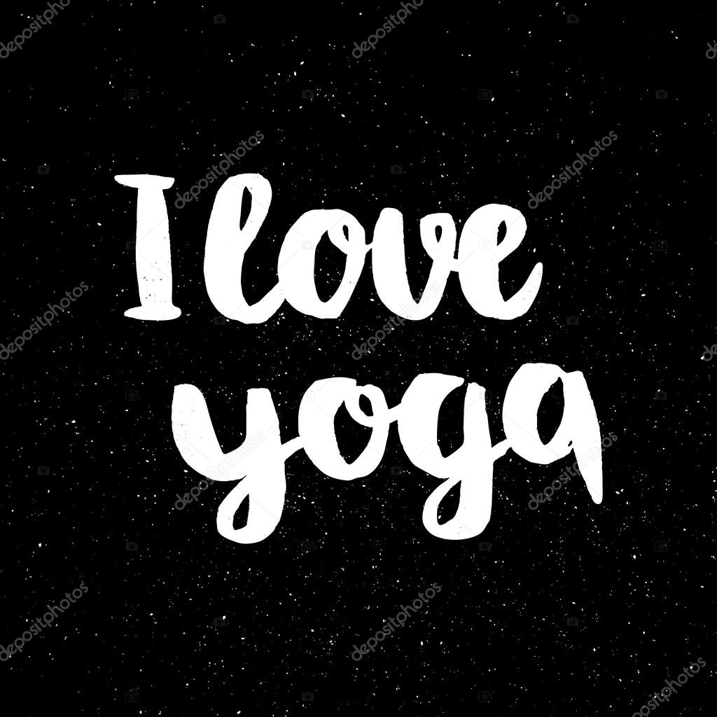 Poster Mit Schriftzug Die Ich Liebe Zitate Yoga
