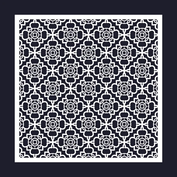 Geometrik desenli Ajur kare çerçeve.
