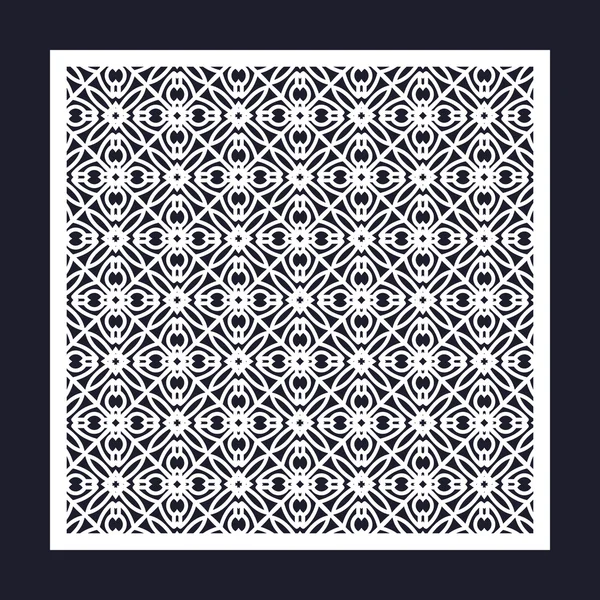 Geometrik desenli Ajur kare çerçeve.