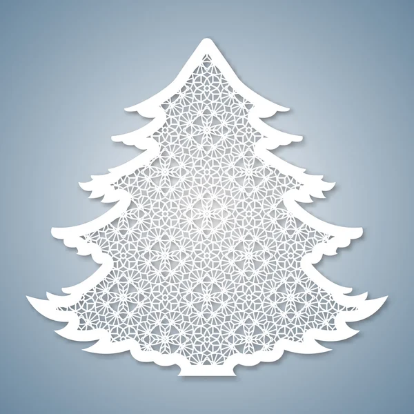 Geometrik desenli Noel ağacı. Lazer Kesim şablonu