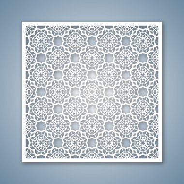 Lazer kesme şablonu için tebrik kartları