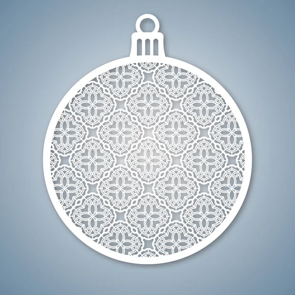 Geometrik desenli Noel balosu. Lazer Kesim şablonu