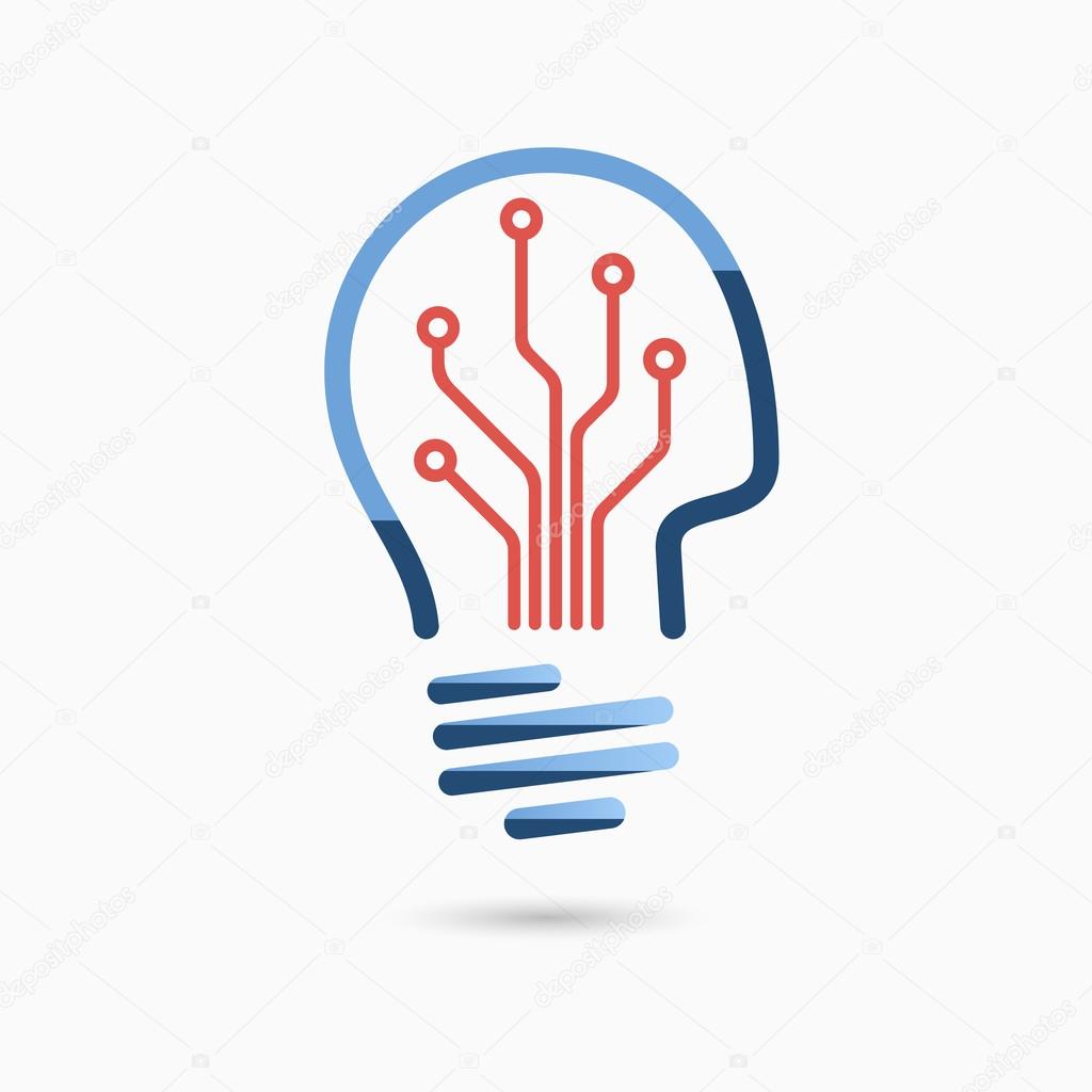 Light bulb idea icon.