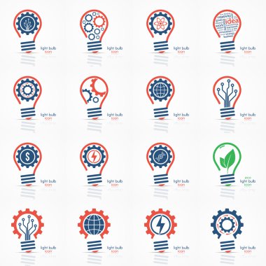 Ampul fikir Icon set