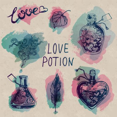 Love Potion Free Vector Eps Cdr Ai Svg Vector Illustration Graphic Art