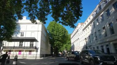 Westminster Tower Köprüsü ve Londra Gözü yakınlarındaki Tarihi Binalar, Big Ben Nehir Kenti Thames 'te İngiltere' nin başkenti Central London 'da gerçekleşen 