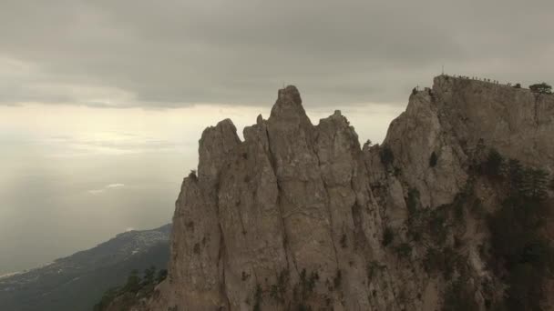 Crimea mountains, aerial shot Ai-Petri — Stock Video