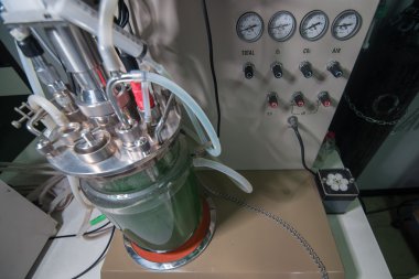 Cam kabı aygıt boru ile laboratuvar için