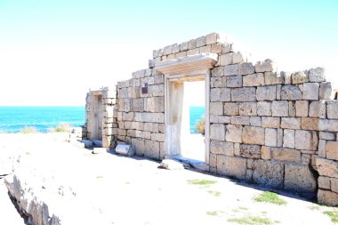Chersonesos şehir eski duvarda kapıda