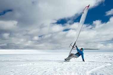 sörf tahtası ve kayaklar atlet sürmek