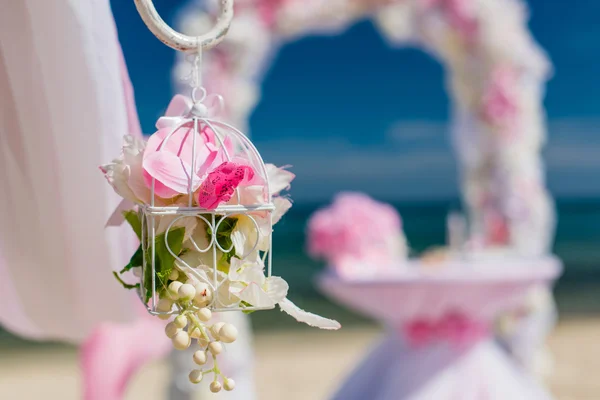 Decorations for weddings on the ocean — Stock Photo, Image