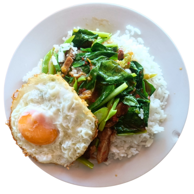 Kızarmış yumurta, kızarmış sebze, beyaz pirinç Tayland yemeği, Tayland mutfağı, ev yemeği, kızarmış yumurta, karıştırılmış yumurta.