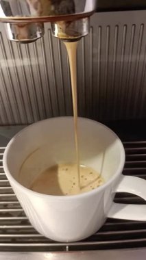 Taze kahve espresso, beyaz bardak, kafein, kahvaltı krema, kahve, kahve, buhar havuzu, sabah enerjisi.