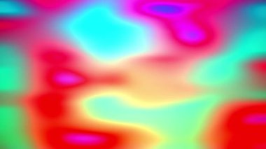 Canlı renkler akışkan hareketlerle dönüyor, izlemek büyüleyiciydi. Yönlendirilmemiş pembe, mavi, yeşil ve kırmızı karışımlar