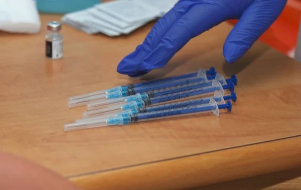 Bekämpa Den Covid Pandemin Vaccination För Att Utveckla Immunitet Mot — Stockfoto