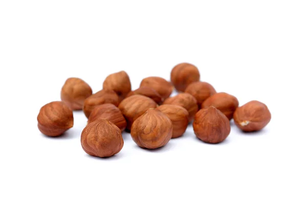 Healthy hazelnut isolated on white background — Stock Photo, Image