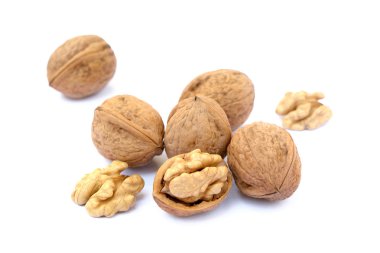 Birkaç ceviz izole