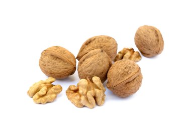 Birkaç ceviz izole