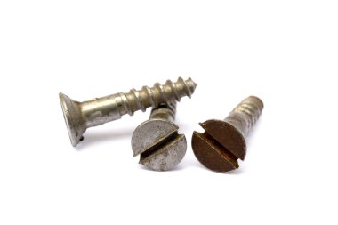 Eski kullanılan ağaç vidaları