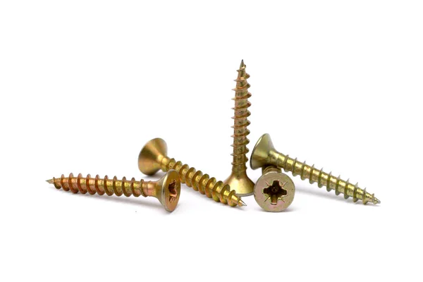 Pile of wood screws — Stock Photo, Image