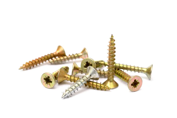 Pile of wood screws — Stock Photo, Image