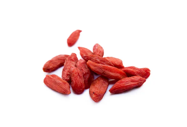 Bayas Goji Aisladas Sobre Fondo Blanco — Foto de Stock