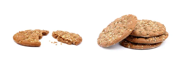 Pão Cereais Saudável Isolado Sobre Fundo Branco — Fotografia de Stock