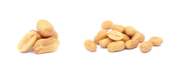 Kacang Asin Panggang Diisolasi Pada Latar Belakang Putih Stok Lukisan  