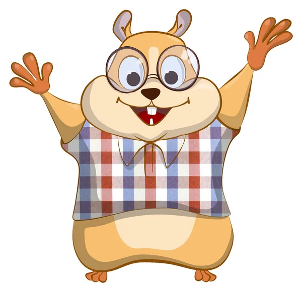 Gözlüklü akıllı hamster