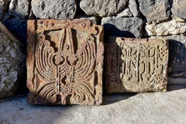 Khachkar (Taş Haç) Sevanavank Manastırı, Ermenistan.