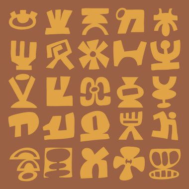  Soyut Kes Şekiller Vektör Kümesi, Orta Yüzyıl Modern Geometrik Formlar ve Organik Tasarım Elementleri