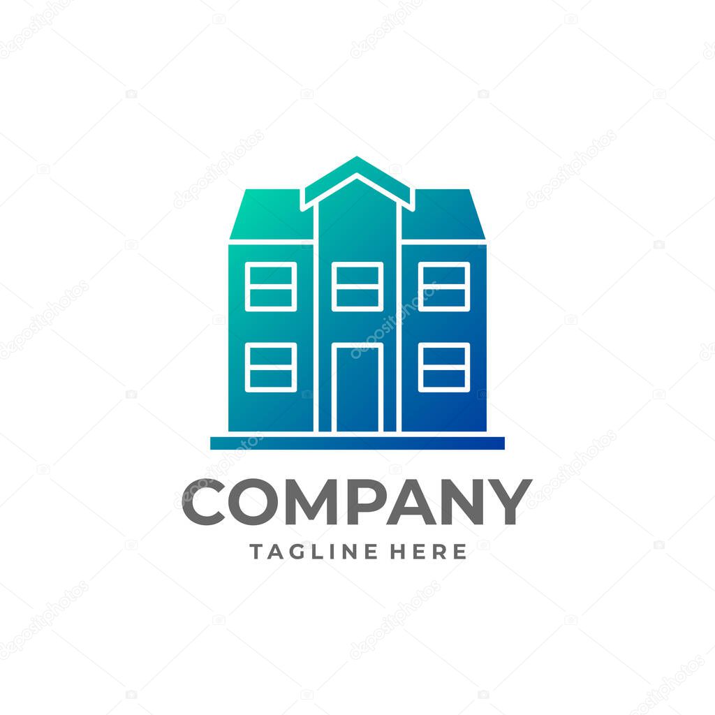Real Estate House Logo Vector, Modern Building and Homestay Brand Identity Designs