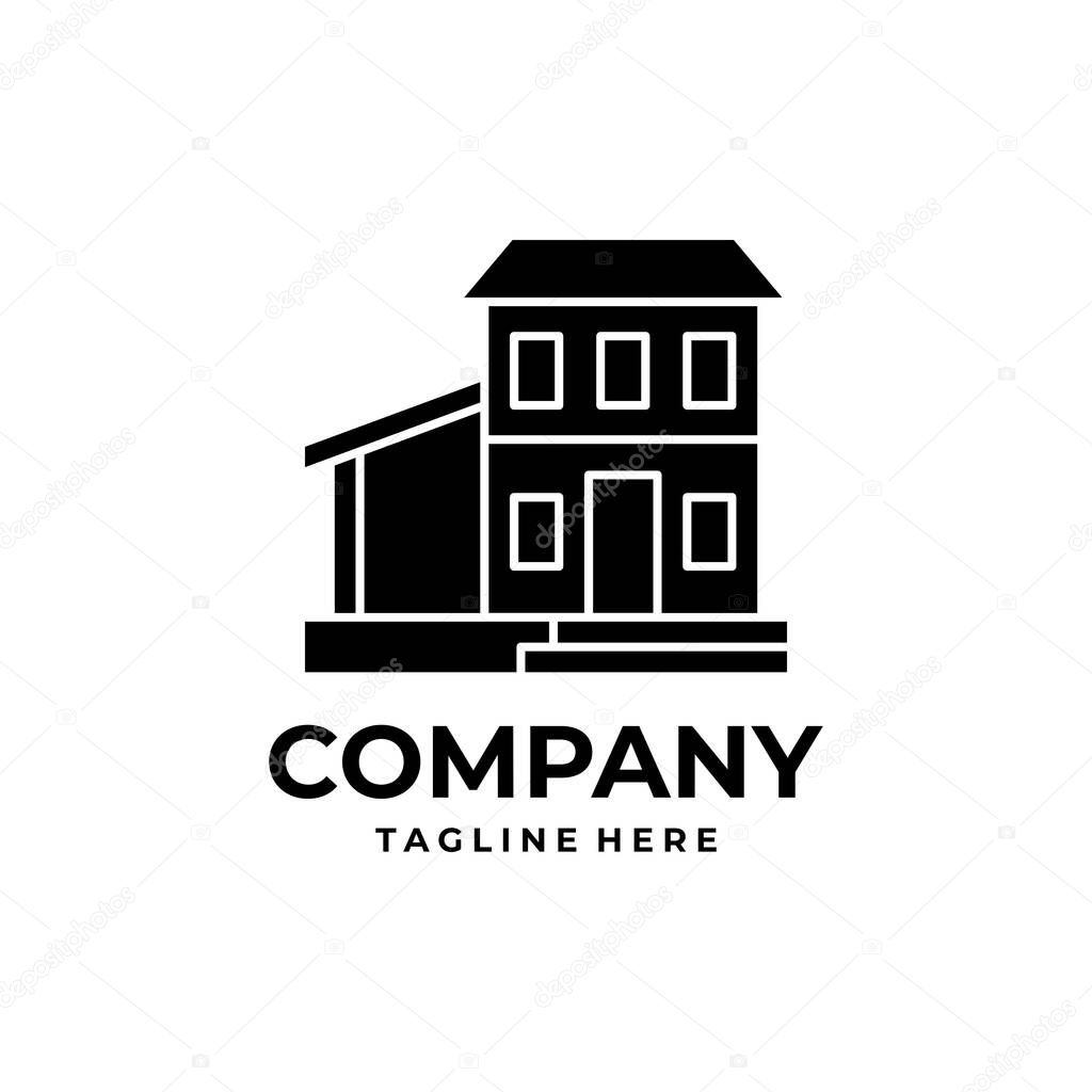 Real Estate House Logo Vector, Modern Building and Homestay Brand Identity Designs