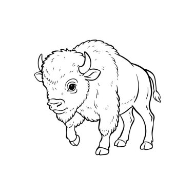 El çizimi bizon çizimi resim çizimi