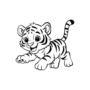 Şirin bebek kaplan çizgi film çizimi