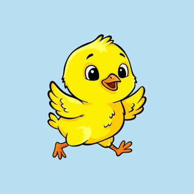 Şirin sarı piliç çizimi