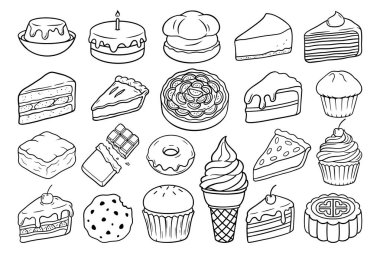 Tatlı Hattı Sanat Koleksiyonu, El Çizimi Yemek Çizimi