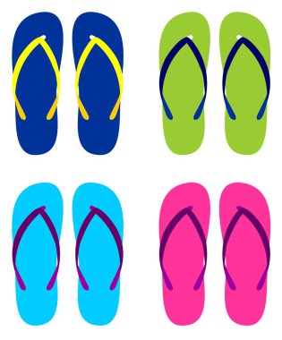 Flip-Flop ayakkabı kümesi