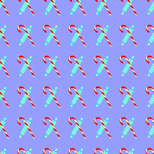 Texture Christmas candies on a purple background