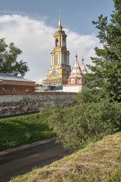 Вид на древний русский город Суздаль, включенный в золотой фонд России — стоковое фото