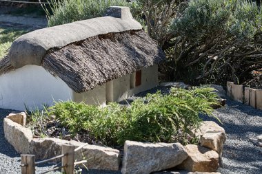 Park mimari minyatür. Fransa'nın çeşitli bölgelerinde tipik bina modelleri ile