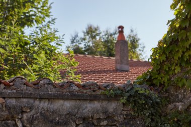 tipik bir veranda ve mimari elemanlar