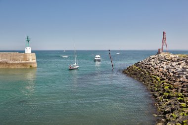 bağlantı noktası resort yerleşim Noirmoutier-tr-L yaşamın tipik resmi ' Ile