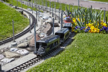Park Minimundus am Worthersee. En ünlü tarihi binalar ve yapılar dünyanın modelleri. ölçek 1:25
