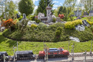 Park Minimundus am Worthersee. En ünlü tarihi binalar ve yapılar dünyanın modelleri. ölçek 1:25