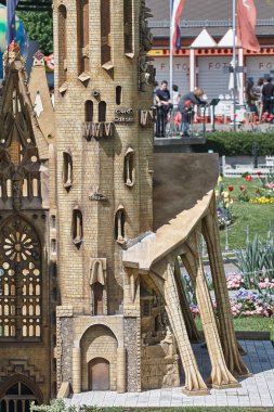 Park Minimundus am Worthersee. En ünlü tarihi binalar ve yapılar dünyanın modelleri. ölçek 1:25