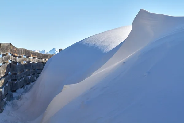 Kış manzara Saalbach, Avusturya — Stok fotoğraf