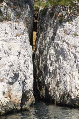 Calanques. Akdeniz kıyılarında Provence, Fransa