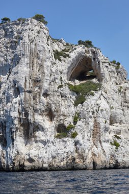 Calanques. Akdeniz kıyılarında Provence, Fransa